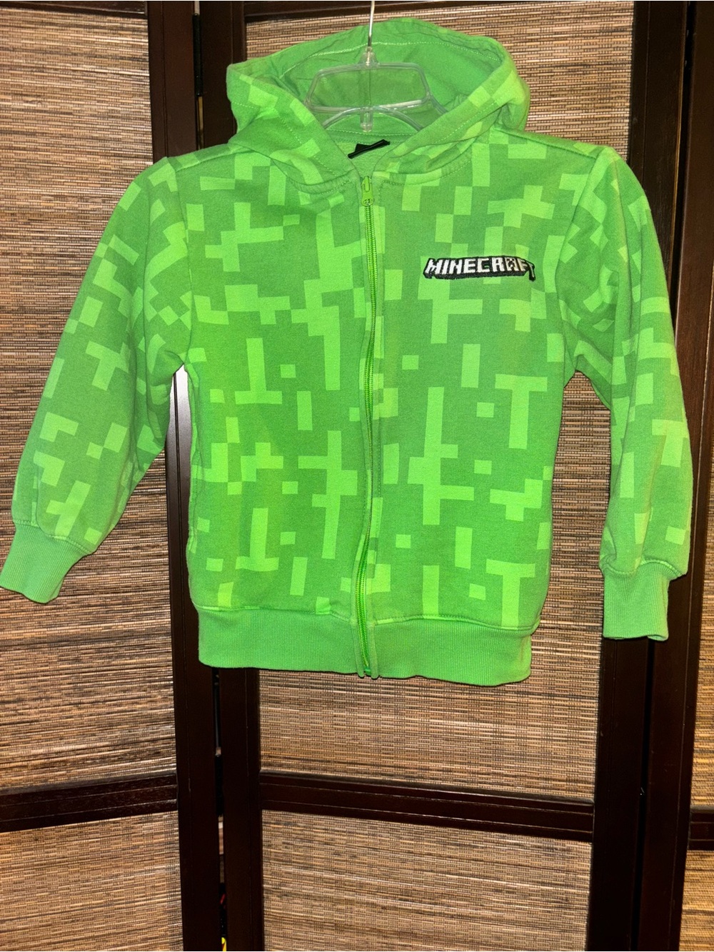 Minecraft Creeper Zip Up Hoodie